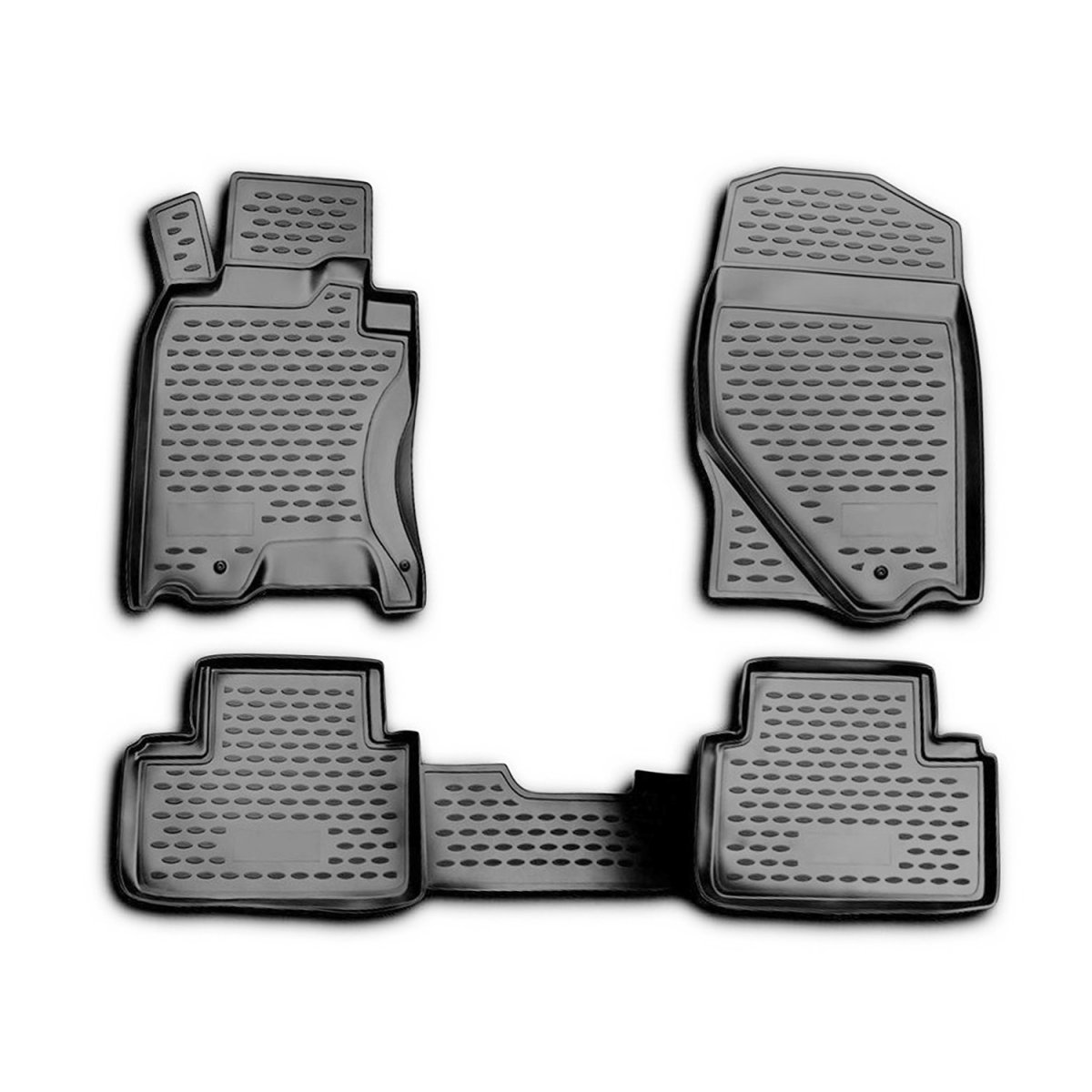 INFINITI G37X Floor Mats - Omac - Rubber TPE - Black - '09-'13